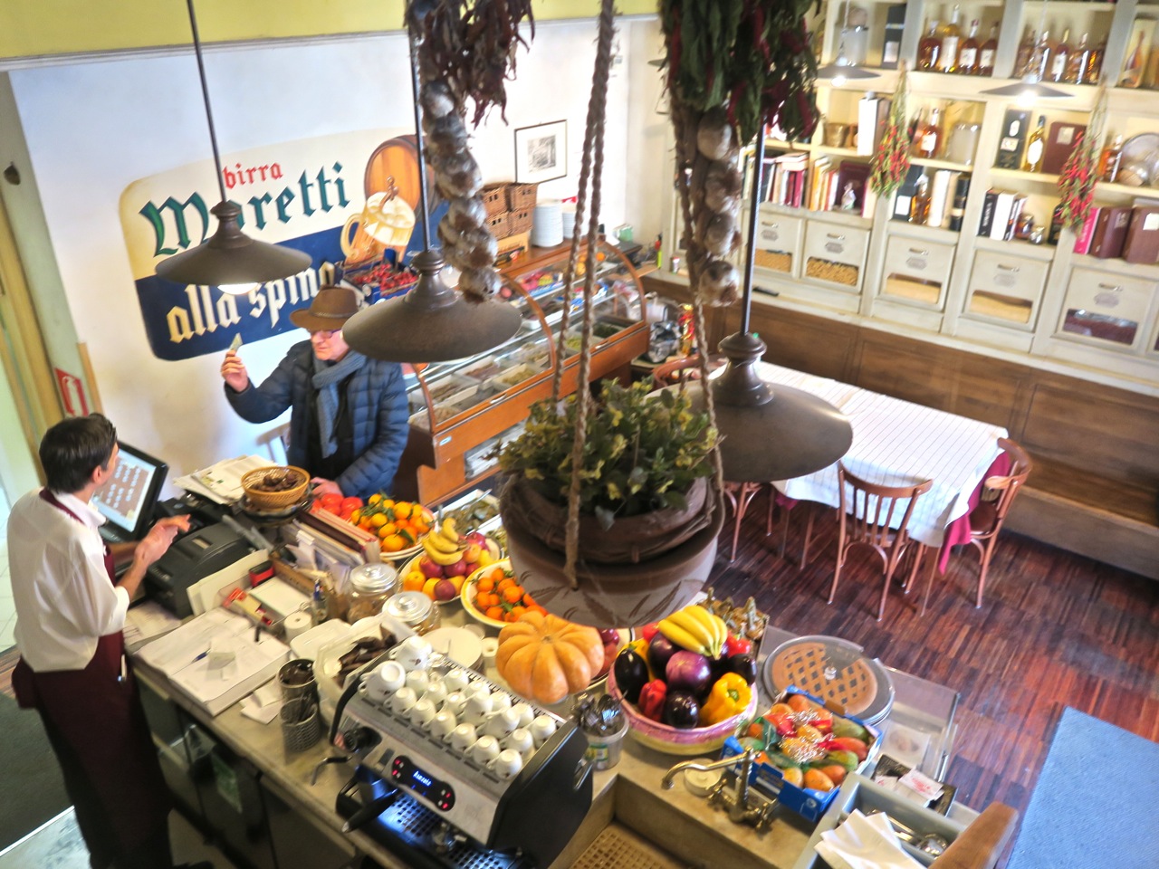 At Pecorino, a wonderful restaurant near the Testaccio market